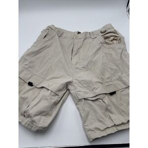 Relic Industries Cargo Hiking Shorts Mens Size 36 Waist Beige 9 Inch Inseam‎